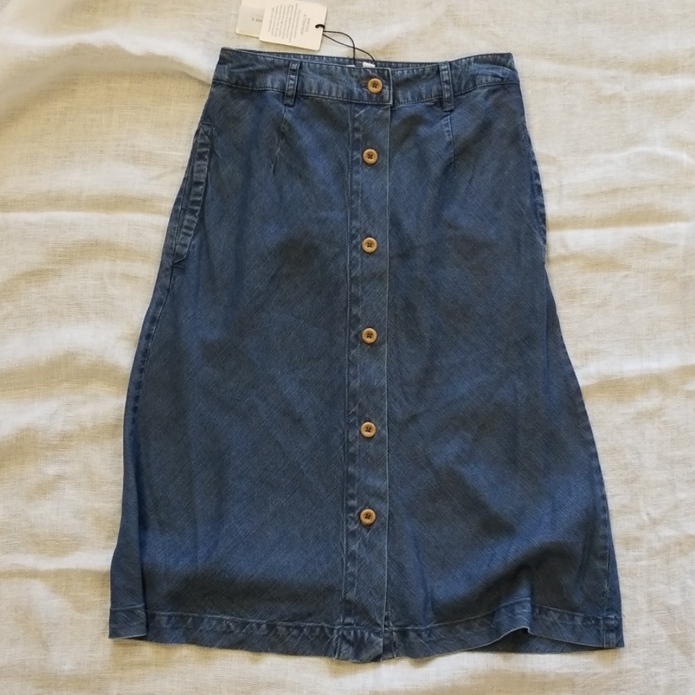 A loves A chambray denim skirt